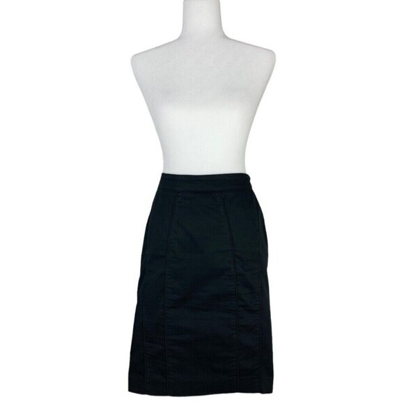Burberry London Women's Black Straight Designer Quiet Luxury Skirt IT 40/W31‎ - Picture 1 of 13